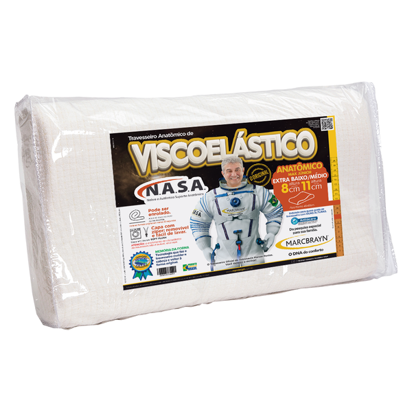 marcbrayn viscoelastico linha anatomica travesseiro max junior 8cm 11cm marketplace com embalagem